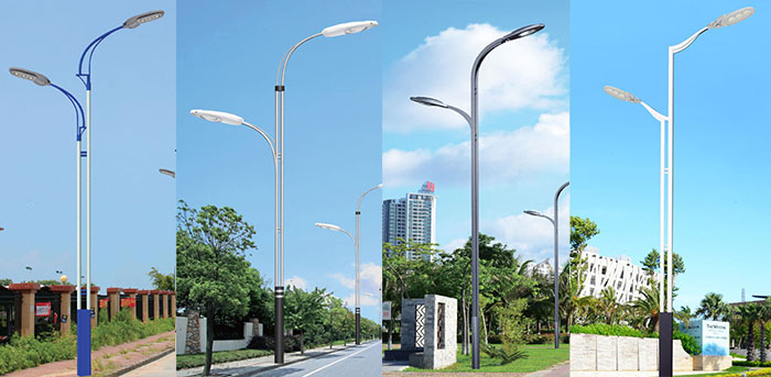 双杆双臂道路灯杆图片大全