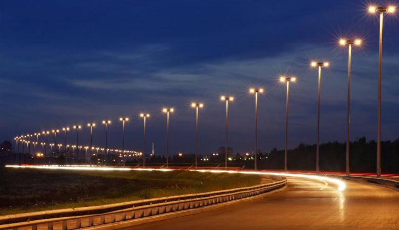 七度照明高速公路LED路灯案例实景拍摄